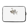 animal fishing tee graphic Laptop sleeve