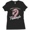 single flamingle Ladies Fitted T-Shirt