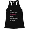 Yes...I'm Pregnant.It's a Girl! And No...You Can't Touch My Belly! Racerback Tank