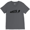 evolution of a rugby player t shirt top all black mens V-Neck Tee