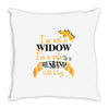 i'm not a widow i'm a wife to a husband with wings Throw Pillow