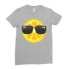 Lemon with Glasses Ladies Fitted T-Shirt