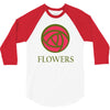 flowers 3/4 Sleeve Shirt