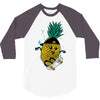pineapple skateboarding 3/4 Sleeve Shirt