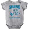 shuffle feel the movement Baby Onesie