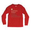 coffee then human resources Long Sleeve Shirts