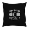 smash university Throw Pillow