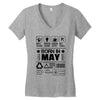 Born In May Women's V-Neck T-Shirt