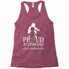 Proud Autism Dad - Autism Awareness Day Racerback Tank