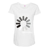 buffering  funny retro loading computer console fashion party Maternity Scoop Neck T-shirt