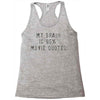 my brain is 85% movie quotes Racerback Tank