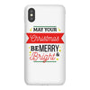 may your christmas be merry &amp; bright iPhoneX Case