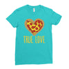 true love heart Ladies Fitted T-Shirt