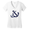 double anchor Women's V-Neck T-Shirt