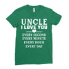 I Love You Uncle Ladies Fitted T-Shirt