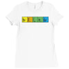 bazinga periodic table funny funny birthday present gift Ladies Fitted T-Shirt