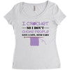 i crochet so i don't choke people save a life, send yarn Women's Triblend Scoop T-shirt