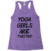 yoga girls are twisted Racerback Tank