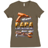 wenn papa Ladies Fitted T-Shirt