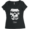 white Women's Triblend Scoop T-shirt