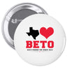 Texas Loves Beto Pin-back button
