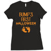 bump's first halloween Ladies Fitted T-Shirt