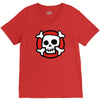 comic skull V-Neck Tee
