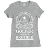 Golfer Brother Ladies Fitted T-Shirt