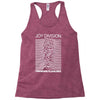 joy division unknown pleasures rock band Racerback Tank