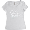 dw drum Women's Triblend Scoop T-shirt