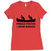 paddle faster i hear banjos t shirt funny humor deliverance nerd geek Ladies Fitted T-Shirt