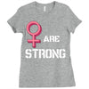 Women's March We Are Strong Ladies Fitted T-Shirt