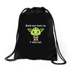 yoda quote Drawstring Bags
