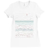 linear landscape Ladies Fitted T-Shirt