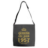 queens are born in 1957 Adjustable Strap Totes