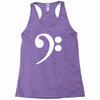 bass cleff funny Racerback Tank