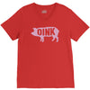 pig oink funny V-Neck Tee