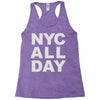 nyc all day Racerback Tank