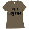number one dog dad Ladies Fitted T-Shirt