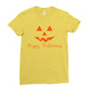 happy halloween .. Ladies Fitted T-Shirt