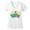 ride and surf Women's V-Neck T-Shirt