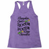 pumpkin spice hocus pocus and cozy sweaters Racerback Tank