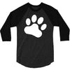 paw sticker vinyl decal 3/4 Sleeve Shirt