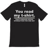 you read my T-Shirt