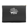 the hustle is real Accessory Pouches