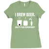 i brew beer what's your superpower Ladies Fitted T-Shirt