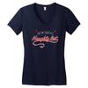 i'm on santa's naughty list Women's V-Neck T-Shirt