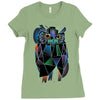 polygonal owl Ladies Fitted T-Shirt