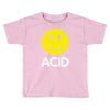 acid house smiley face 90's rave club hardcore party Toddler T-shirt
