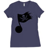 music pirate Ladies Fitted T-Shirt